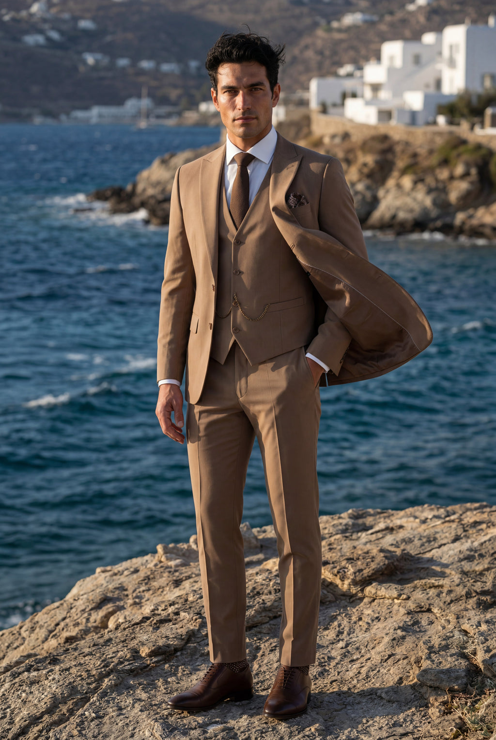 Liam | Notch Lapel Tailored Three-piece Suit