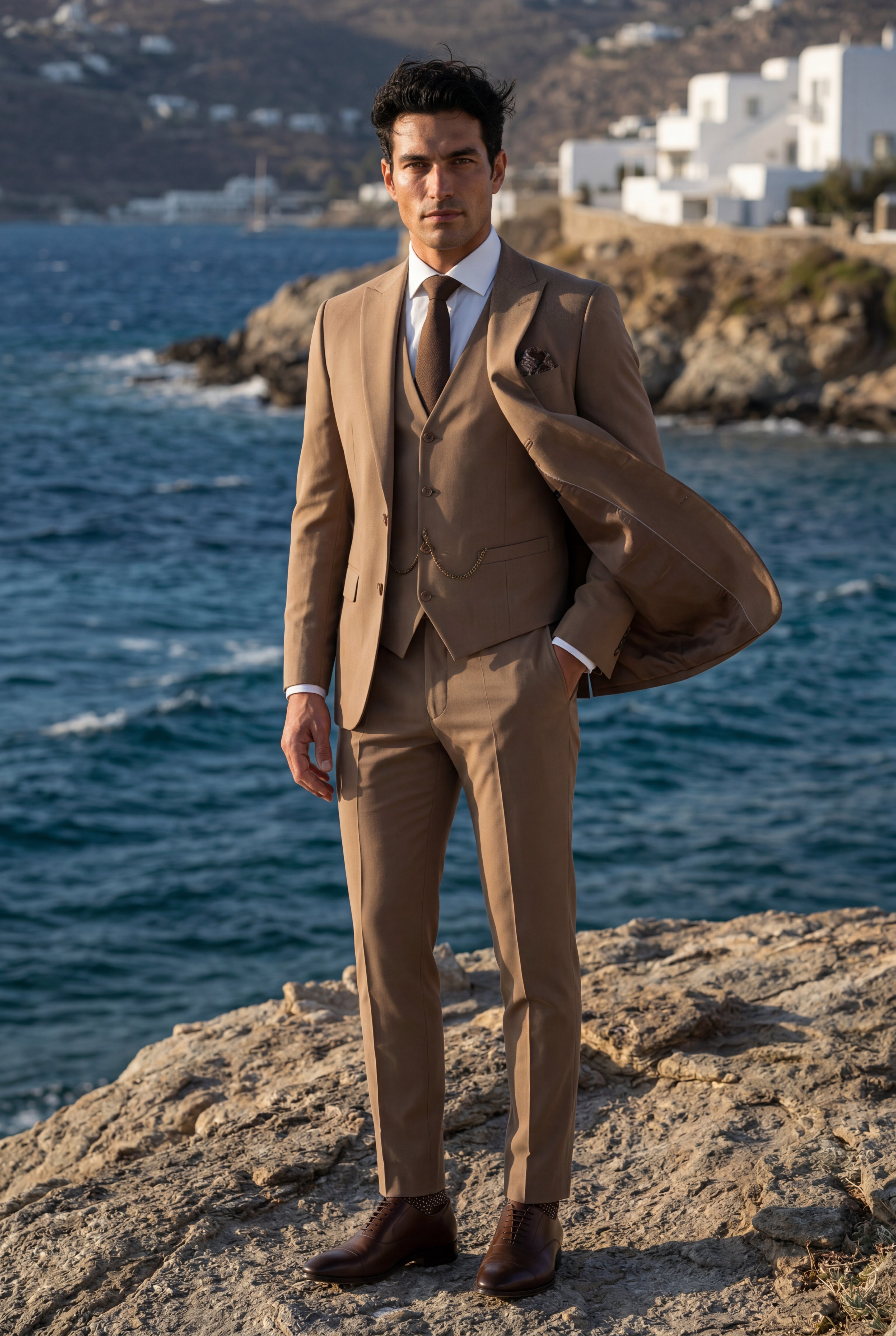 Liam | Notch Lapel Tailored Three-piece Suit