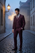 Liam | Notch Lapel Tailored Three-piece Suit