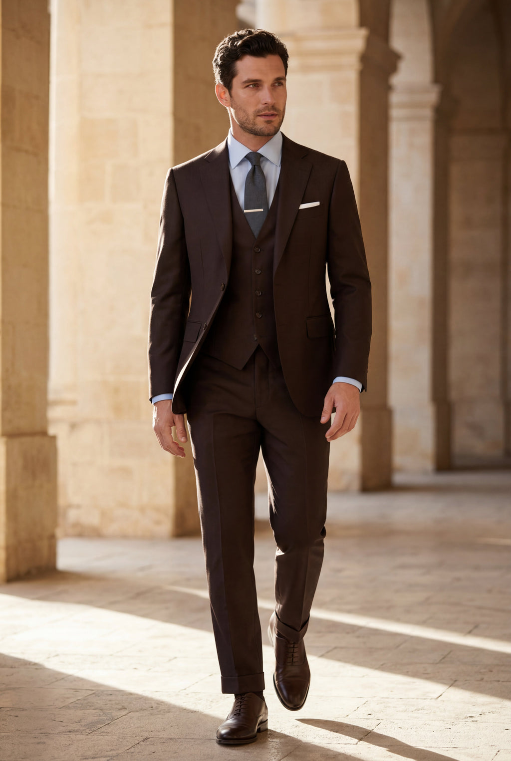 Liam | Notch Lapel Tailored Three-piece Suit