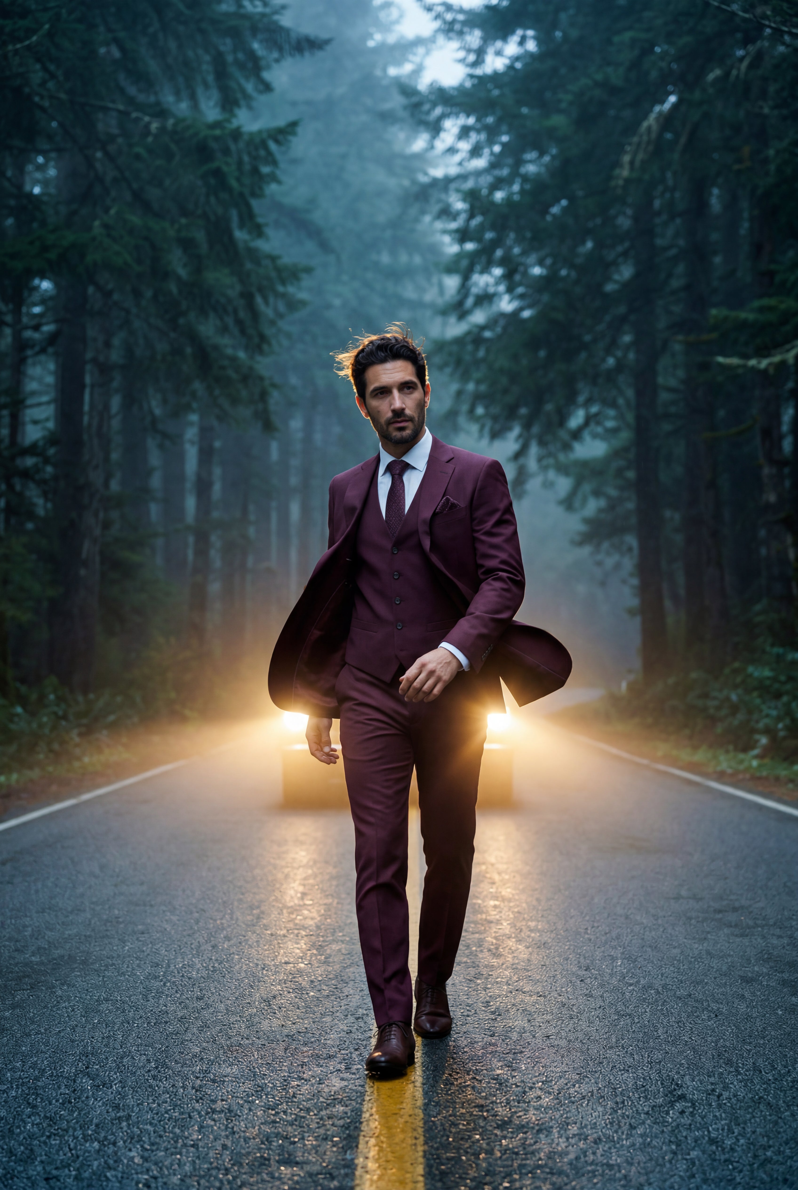 Liam | Notch Lapel Tailored Three-piece Suit