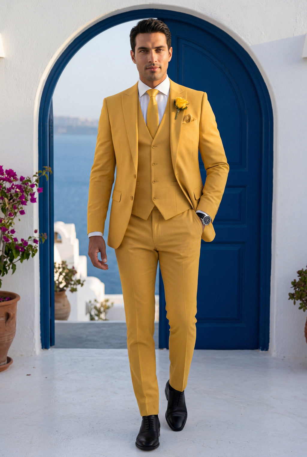 Liam | Notch Lapel Tailored Three-piece Suit