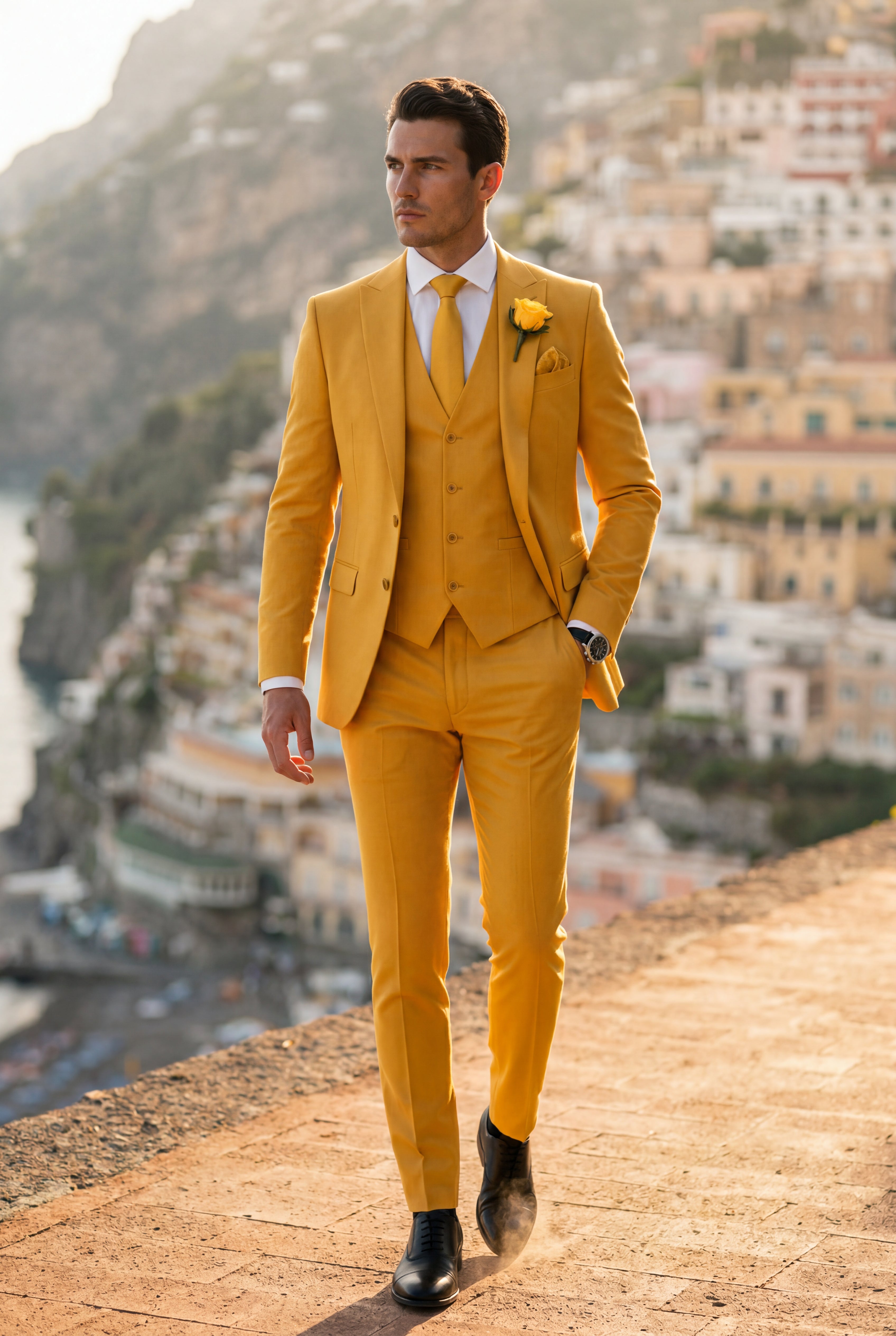 Liam | Notch Lapel Tailored Three-piece Suit