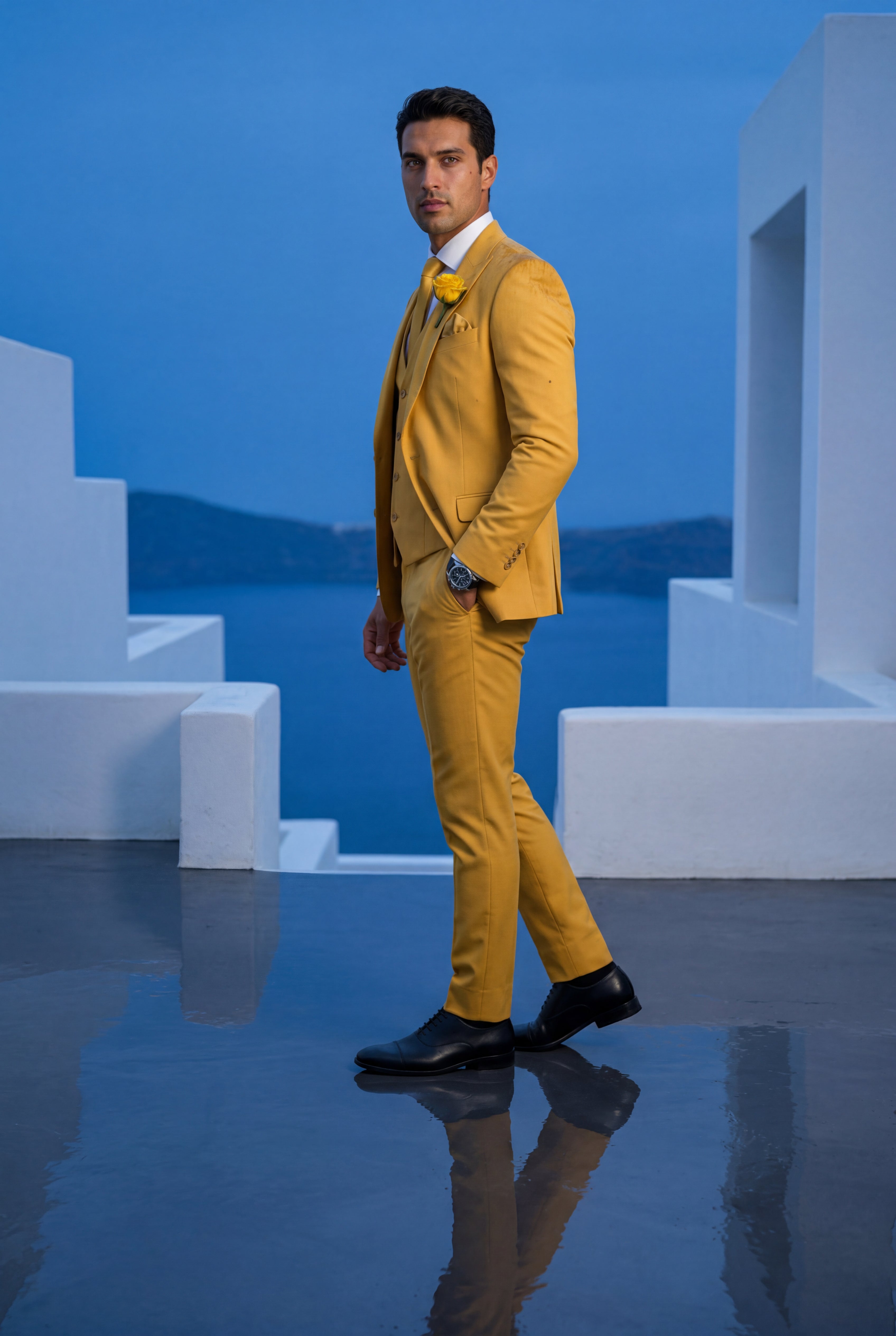 Liam | Notch Lapel Tailored Three-piece Suit