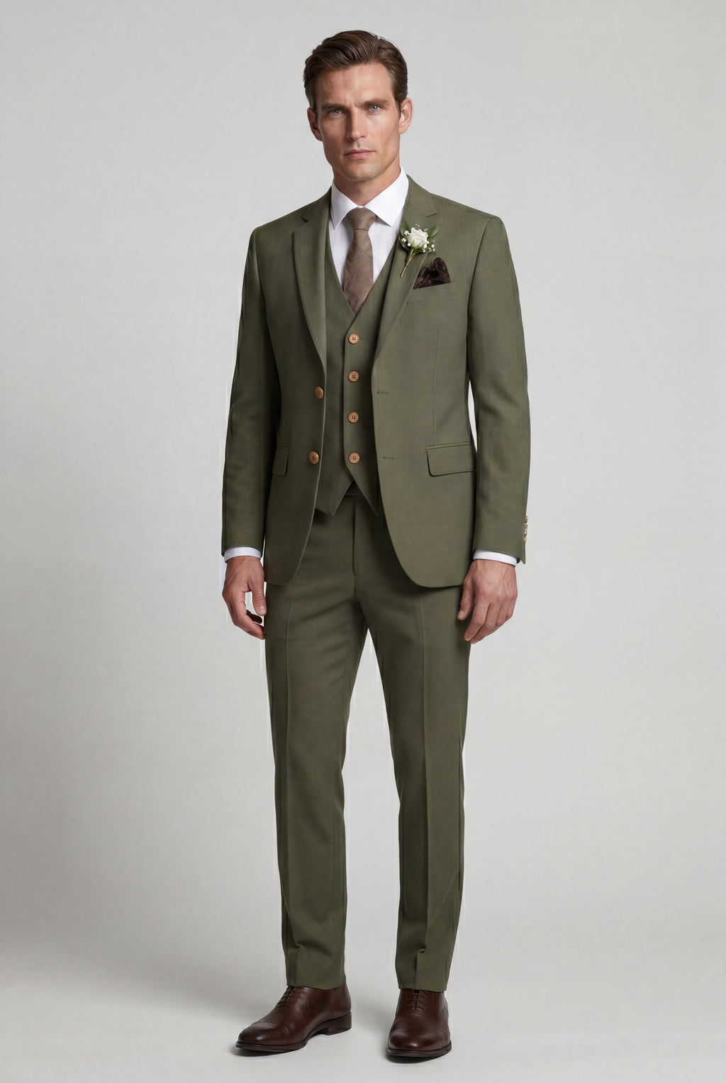 Liam | Notch Lapel Tailored Three-piece Suit
