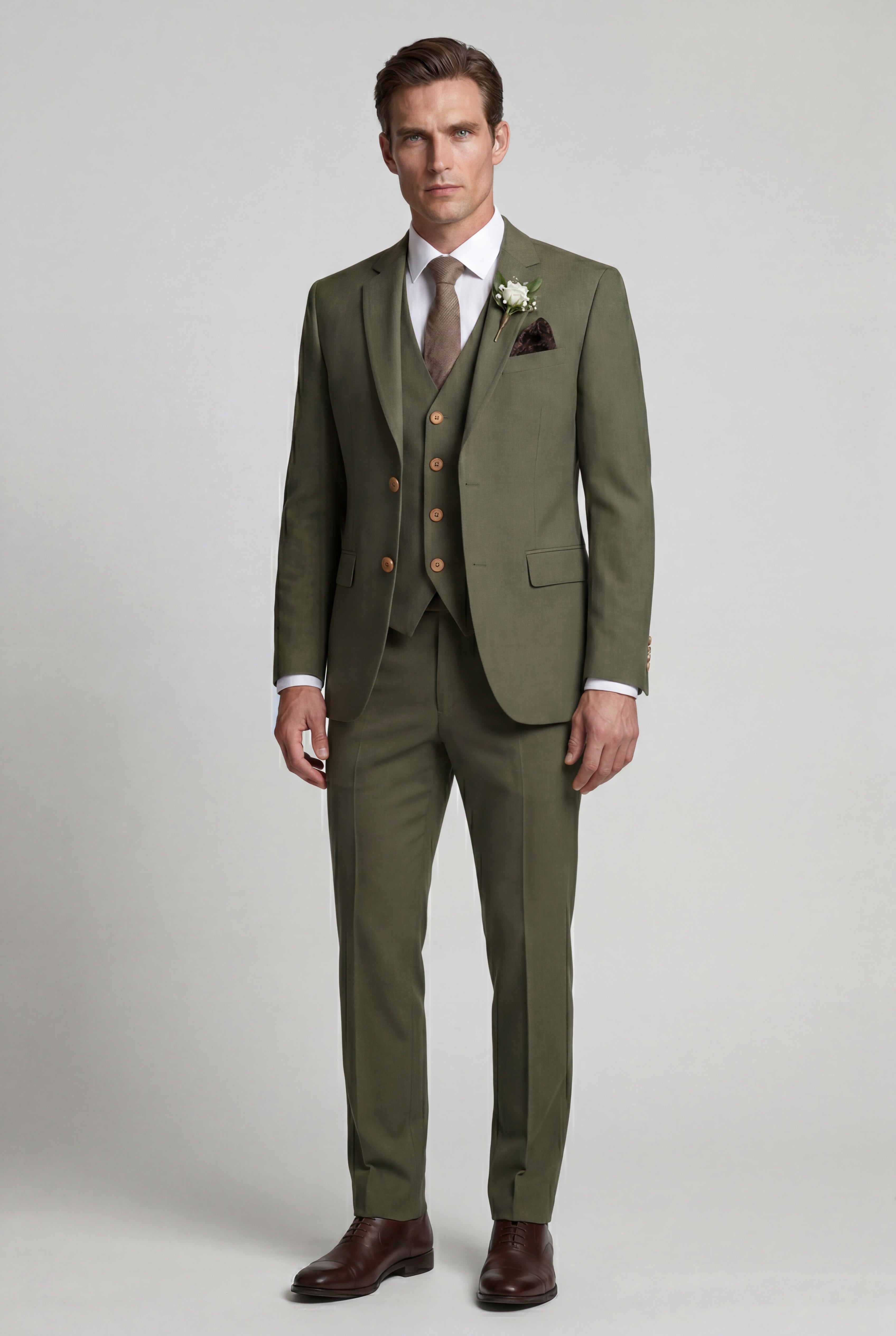 Liam | Notch Lapel Tailored Three-piece Suit