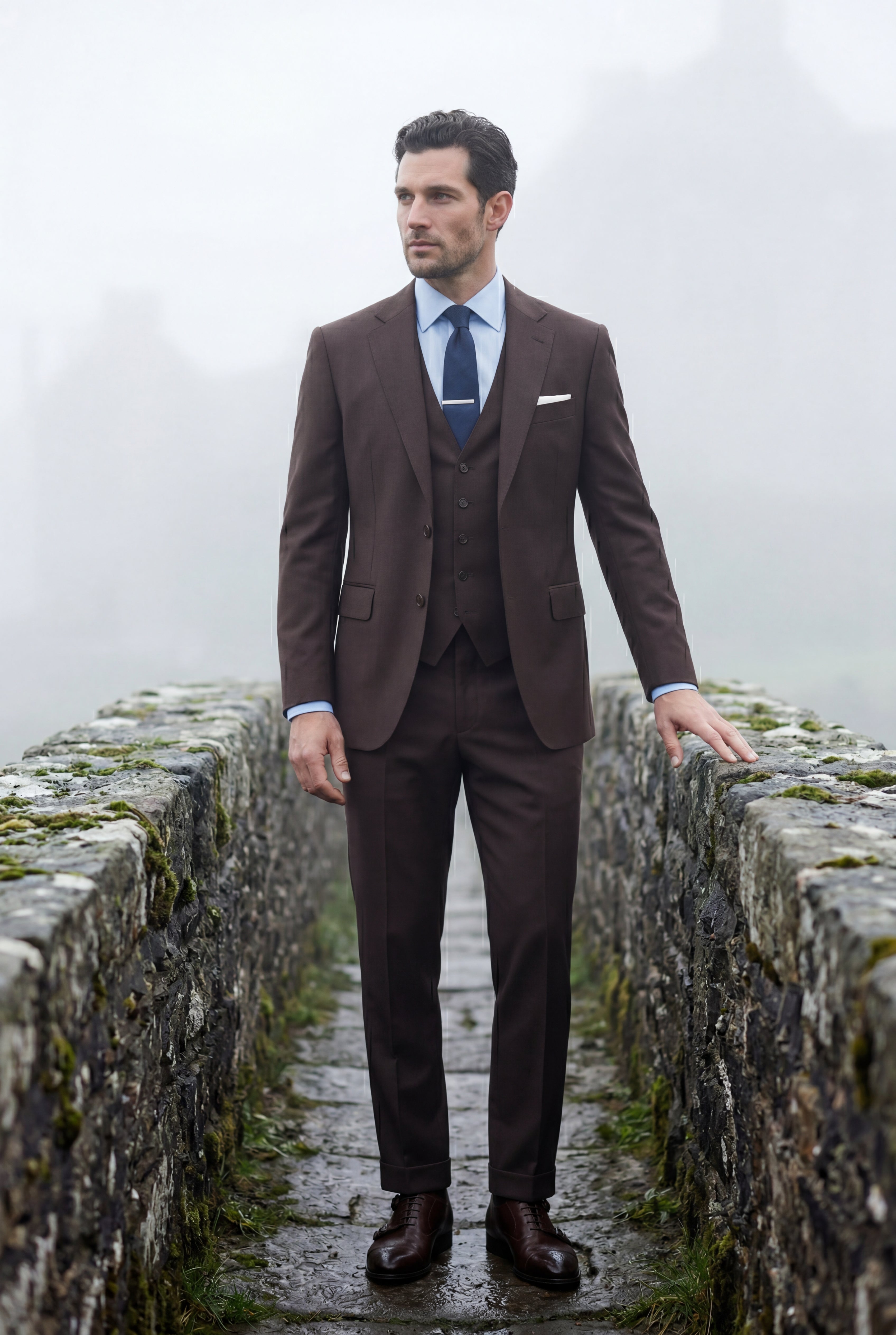 Liam | Notch Lapel Tailored Three-piece Suit