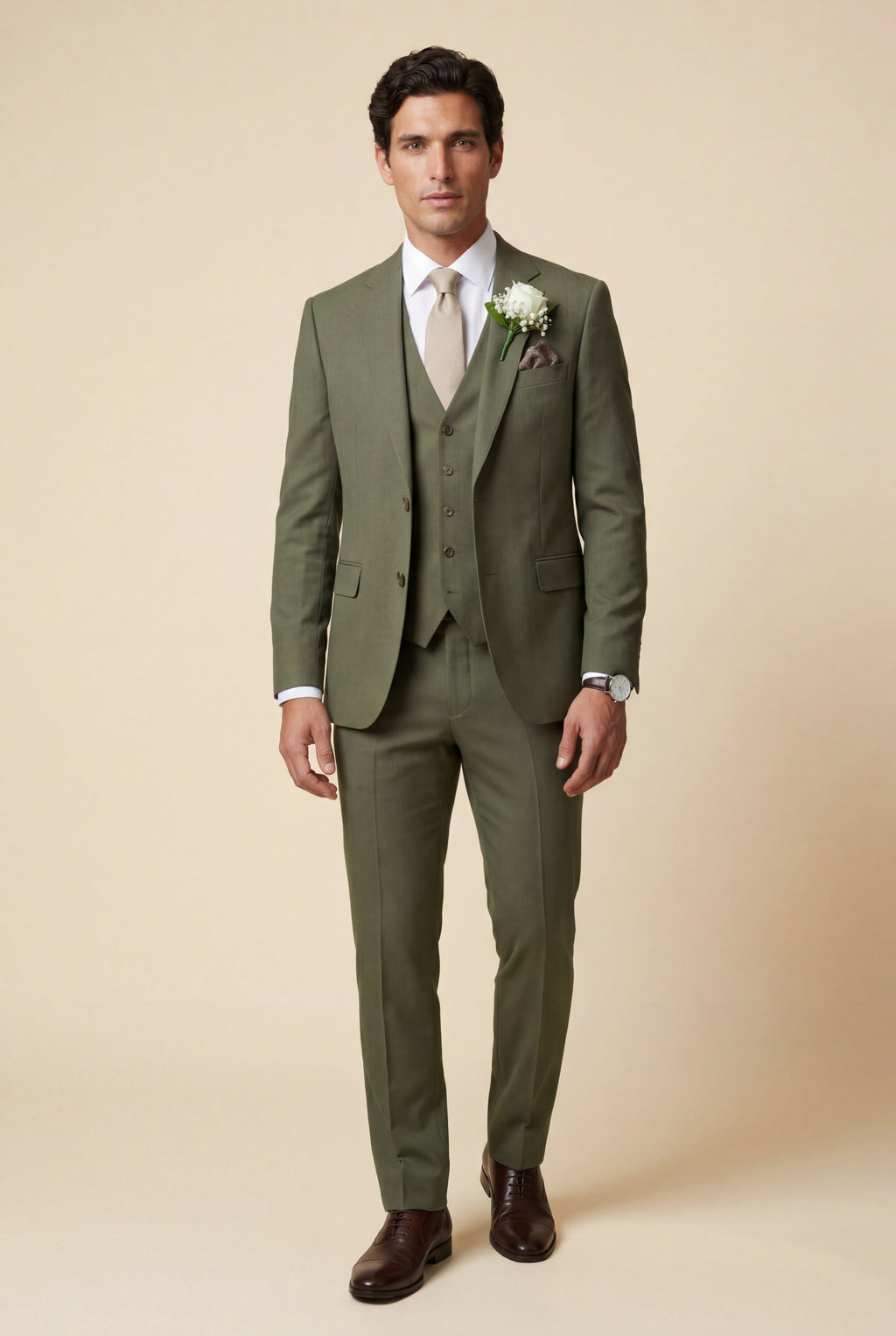 Liam | Notch Lapel Tailored Three-piece Suit