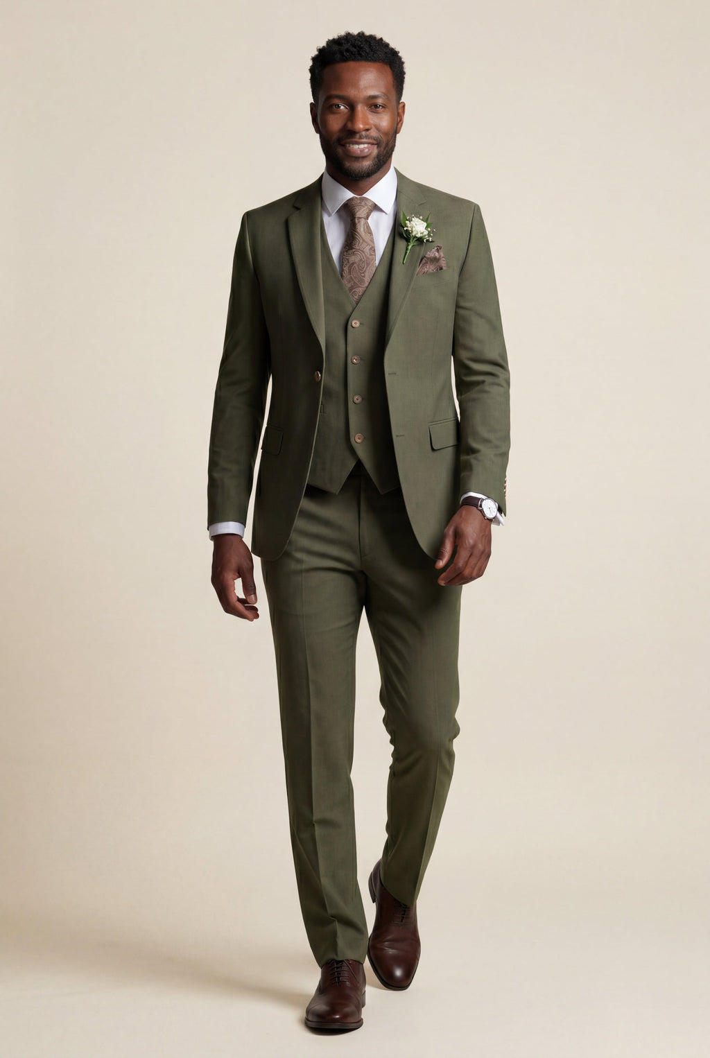 Liam | Notch Lapel Tailored Three-piece Suit