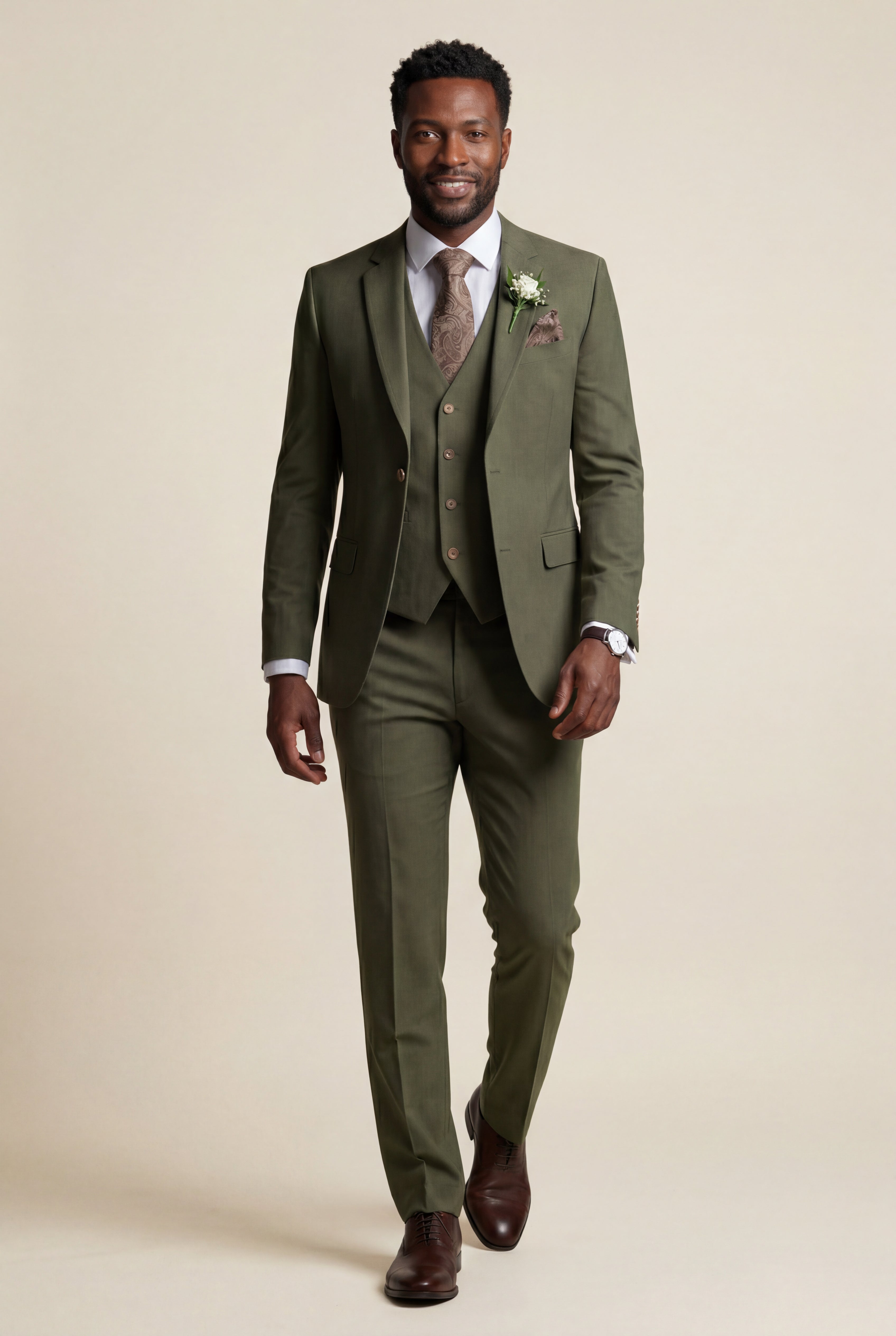Liam | Notch Lapel Tailored Three-piece Suit