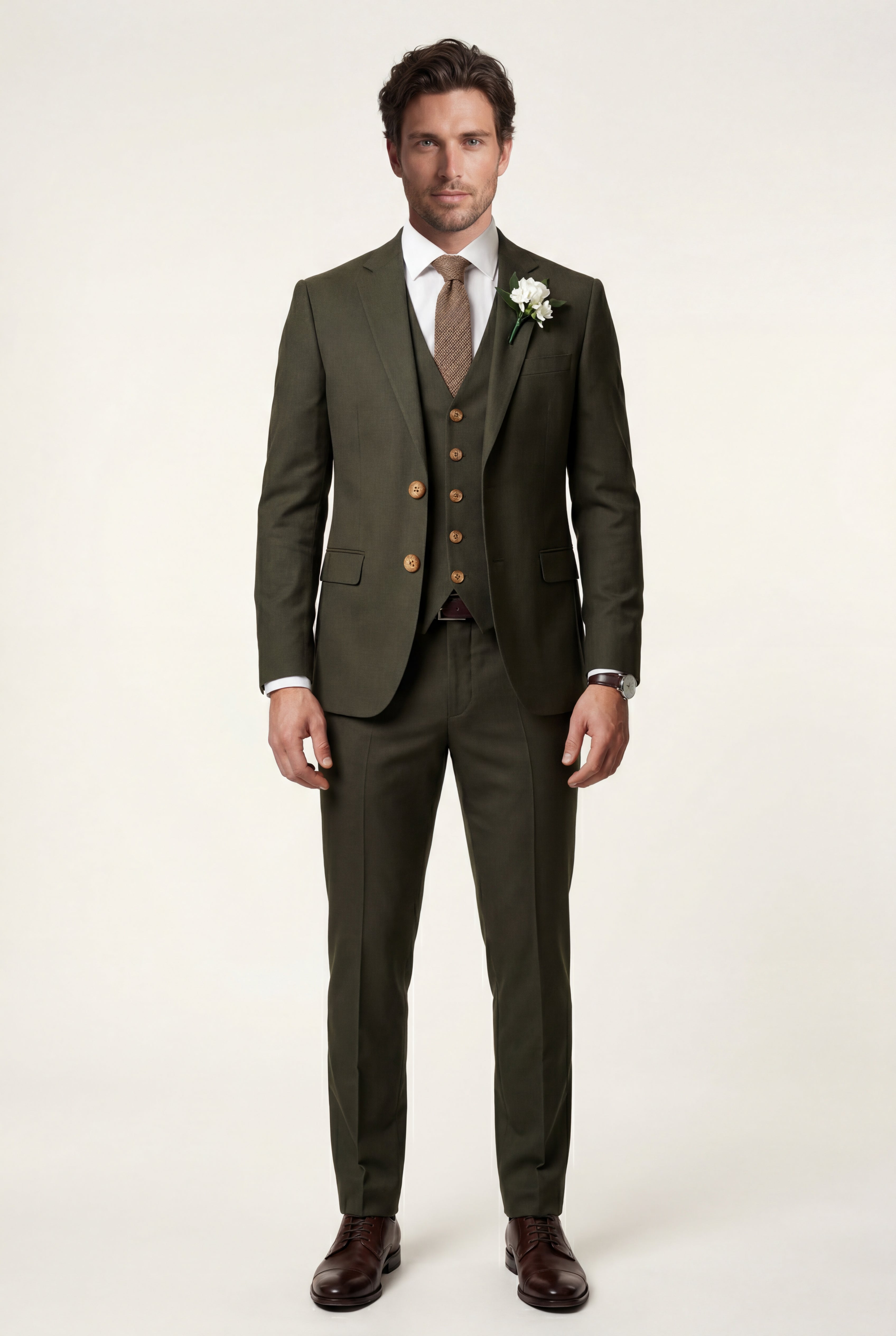 Liam | Notch Lapel Tailored Three-piece Suit