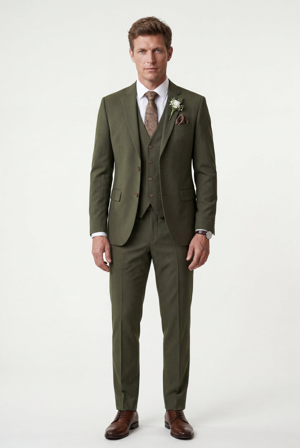 Liam | Notch Lapel Tailored Three-piece Suit