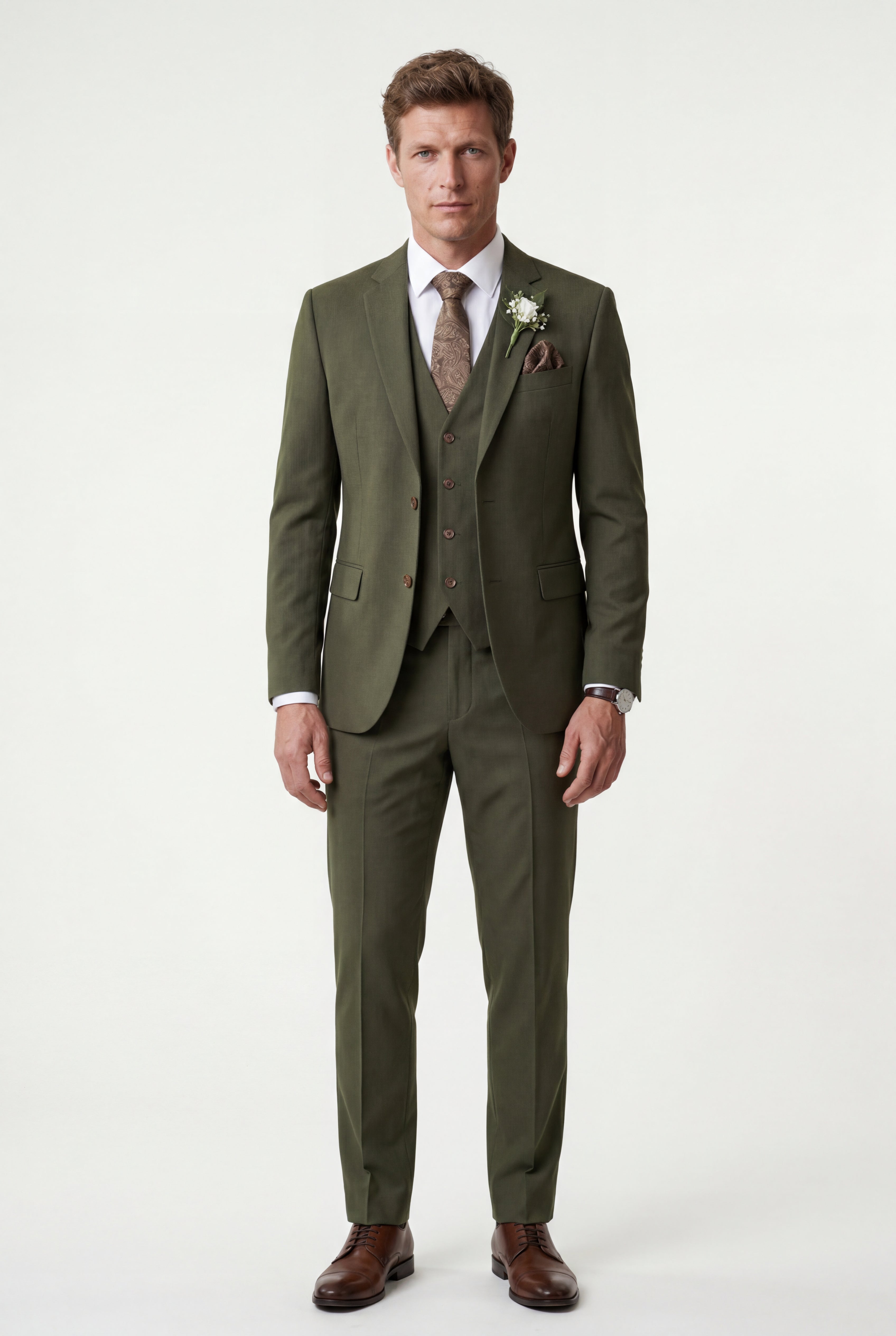 Liam | Notch Lapel Tailored Three-piece Suit