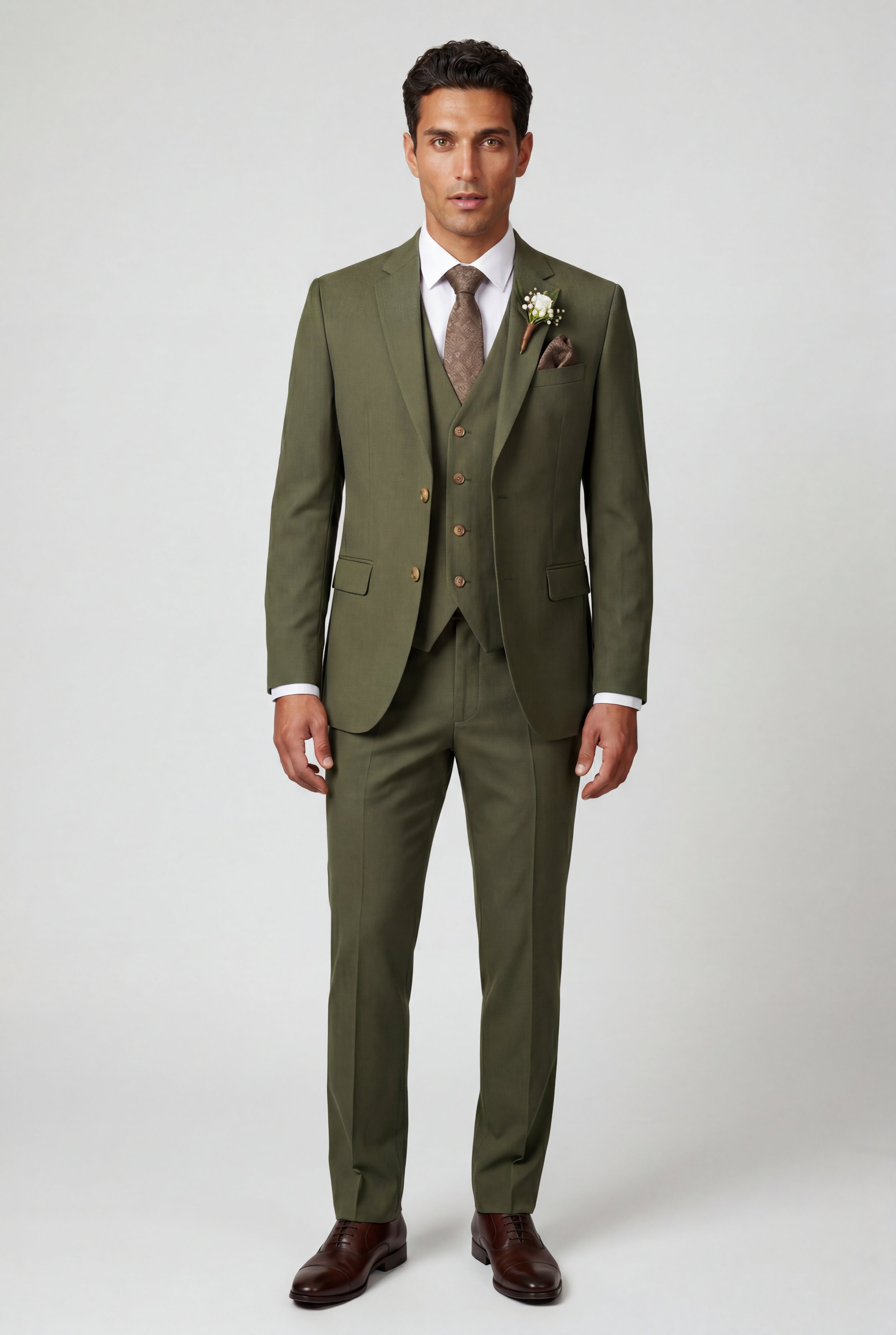 Liam | Notch Lapel Tailored Three-piece Suit
