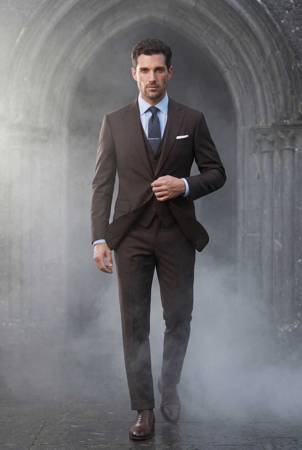 Liam | Notch Lapel Tailored Three-piece Suit