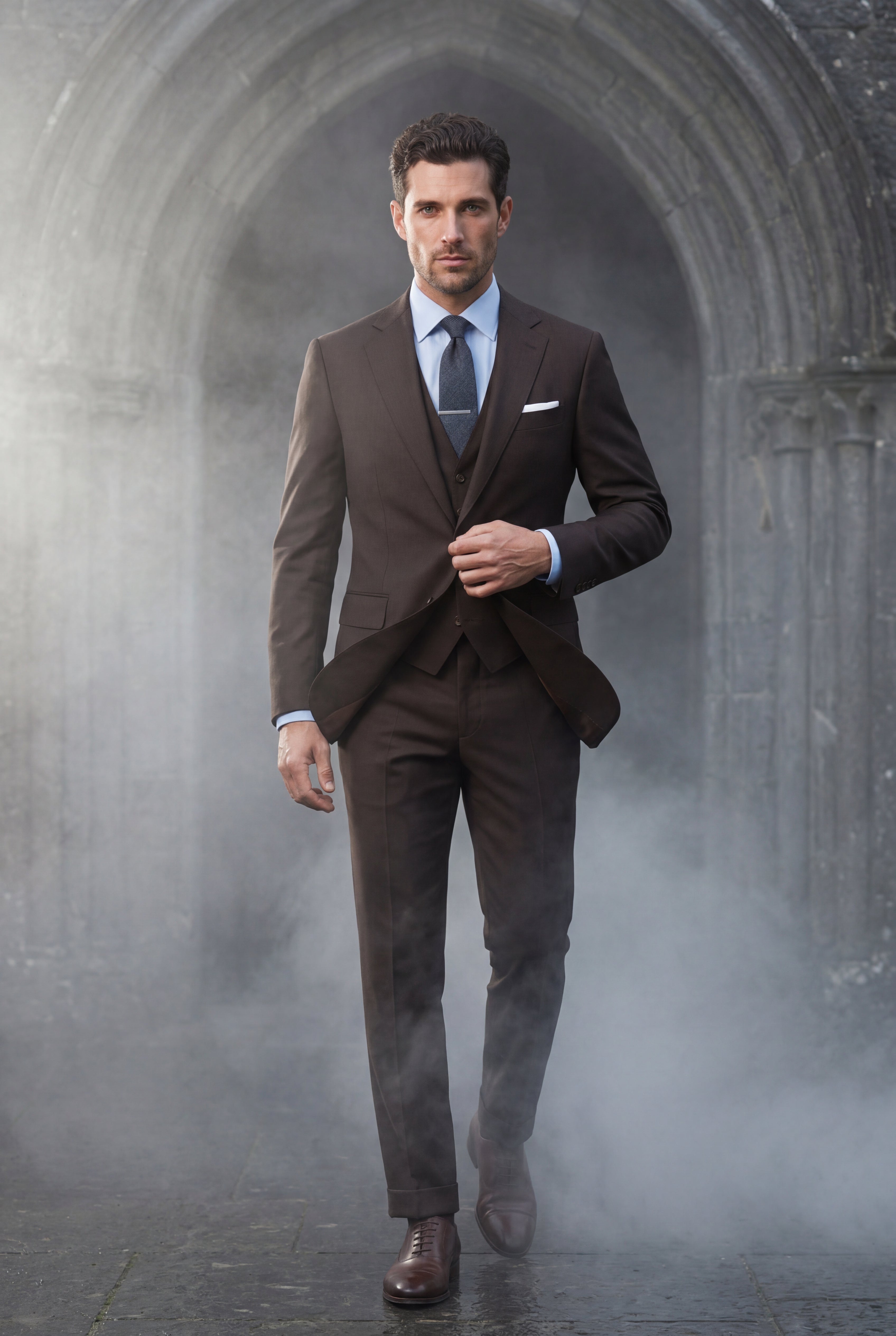 Liam | Notch Lapel Tailored Three-piece Suit