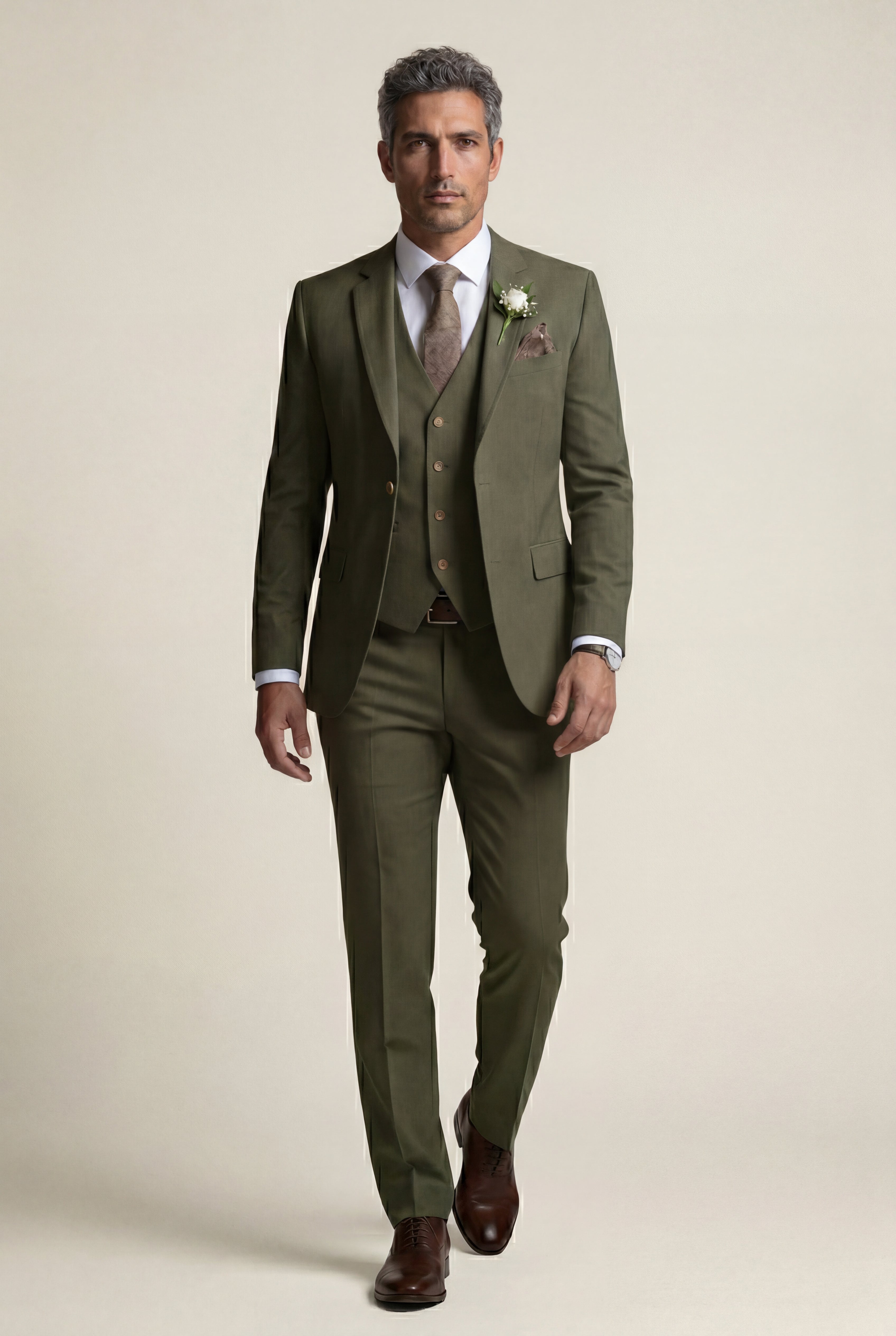 Liam | Notch Lapel Tailored Three-piece Suit