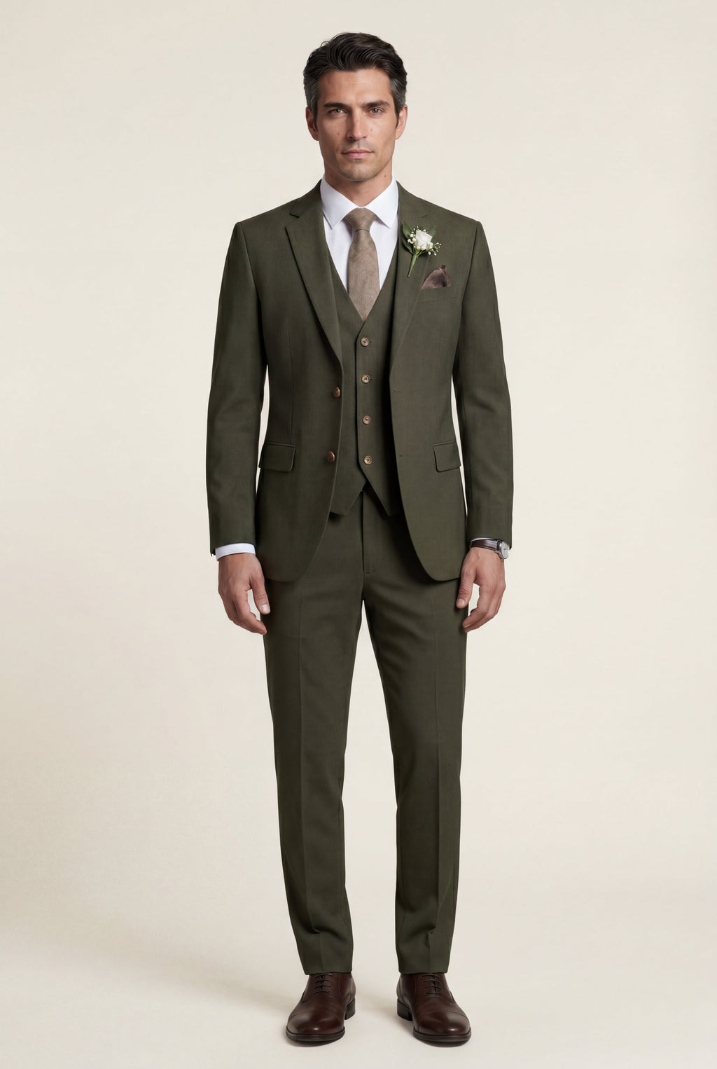 Liam | Notch Lapel Tailored Three-piece Suit