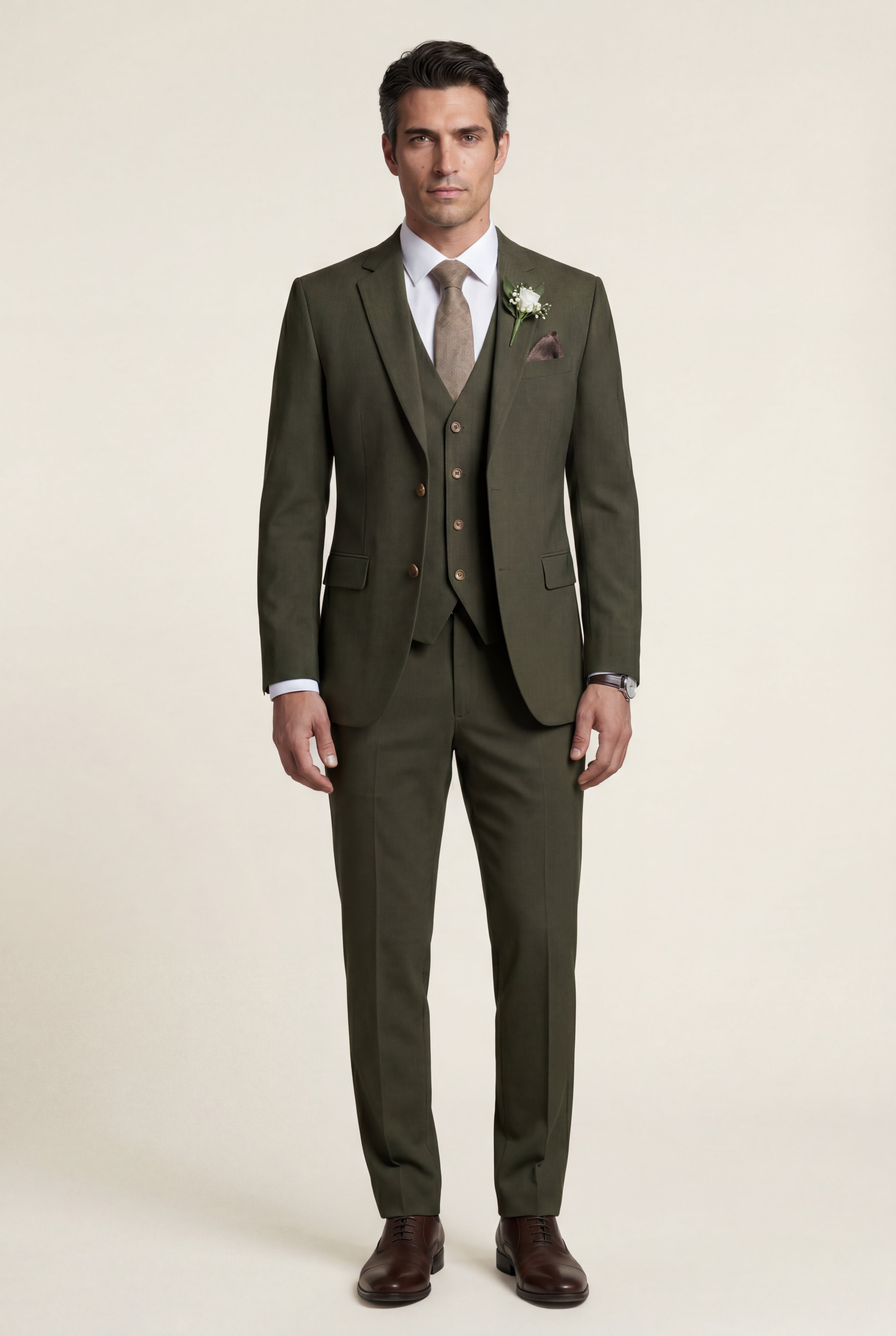 Liam | Notch Lapel Tailored Three-piece Suit