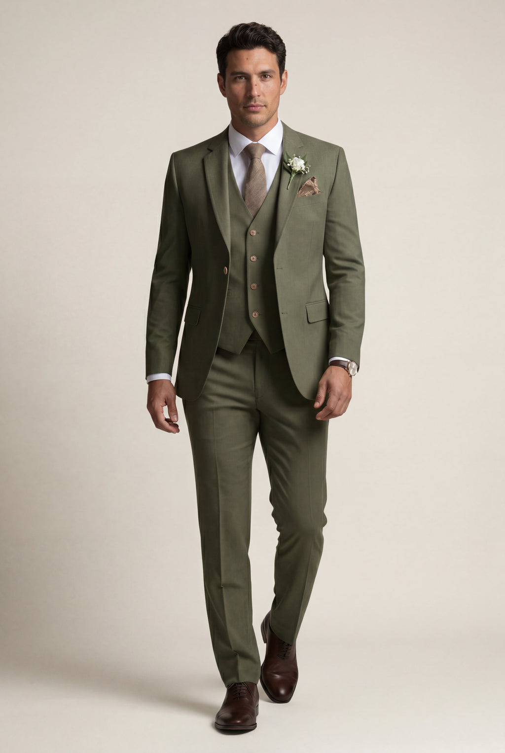 Liam | Notch Lapel Tailored Three-piece Suit