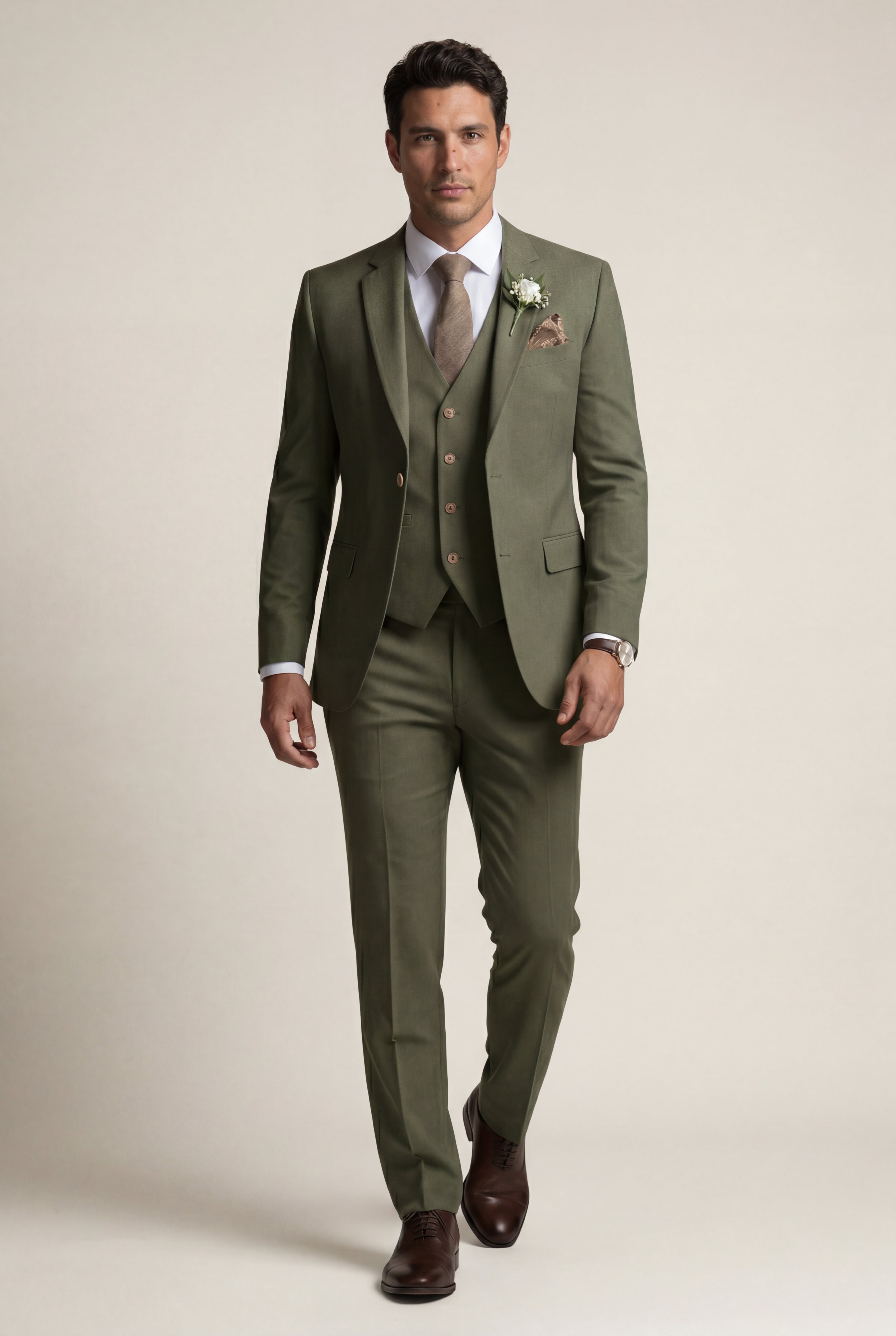 Liam | Notch Lapel Tailored Three-piece Suit