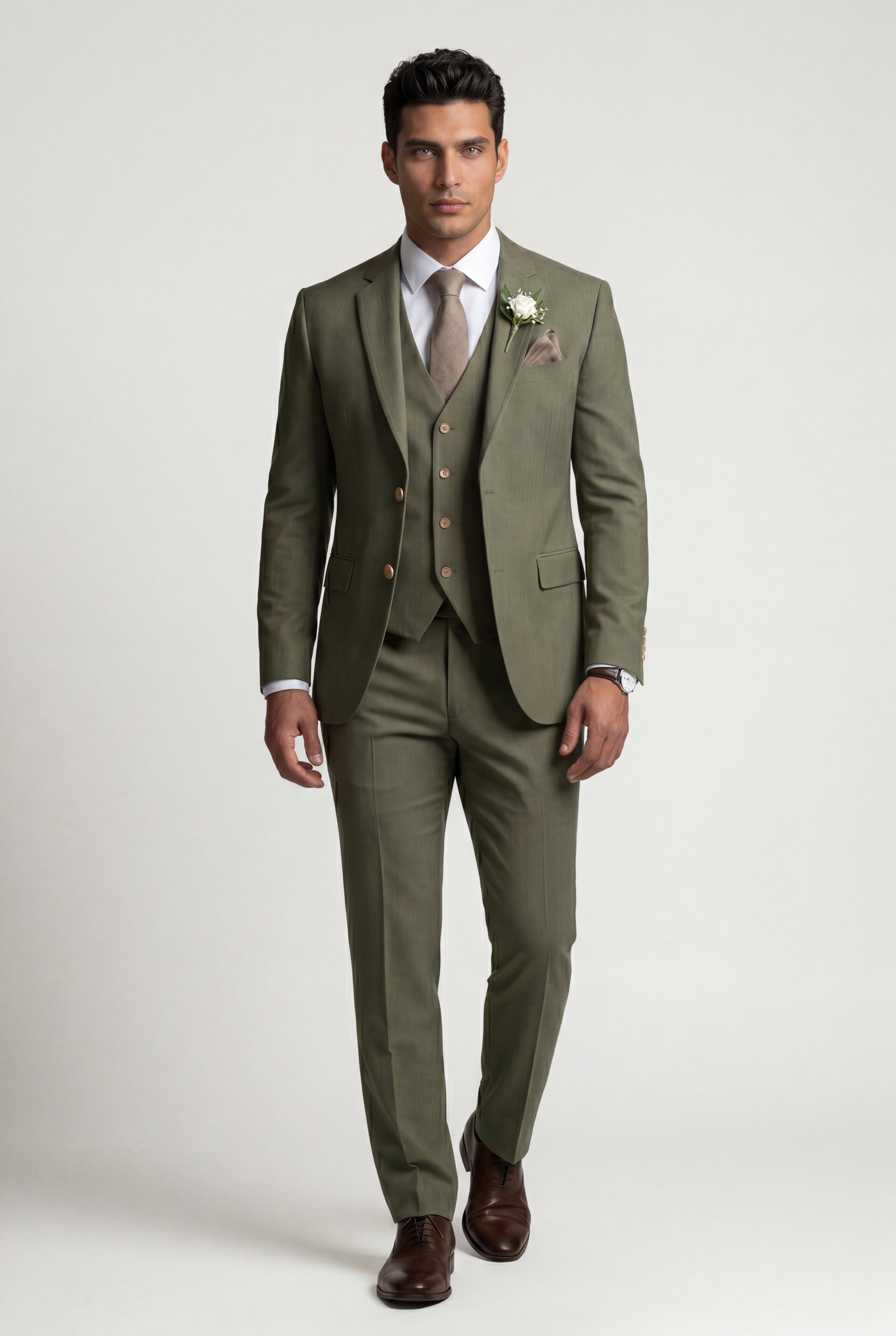 Liam | Notch Lapel Tailored Three-piece Suit