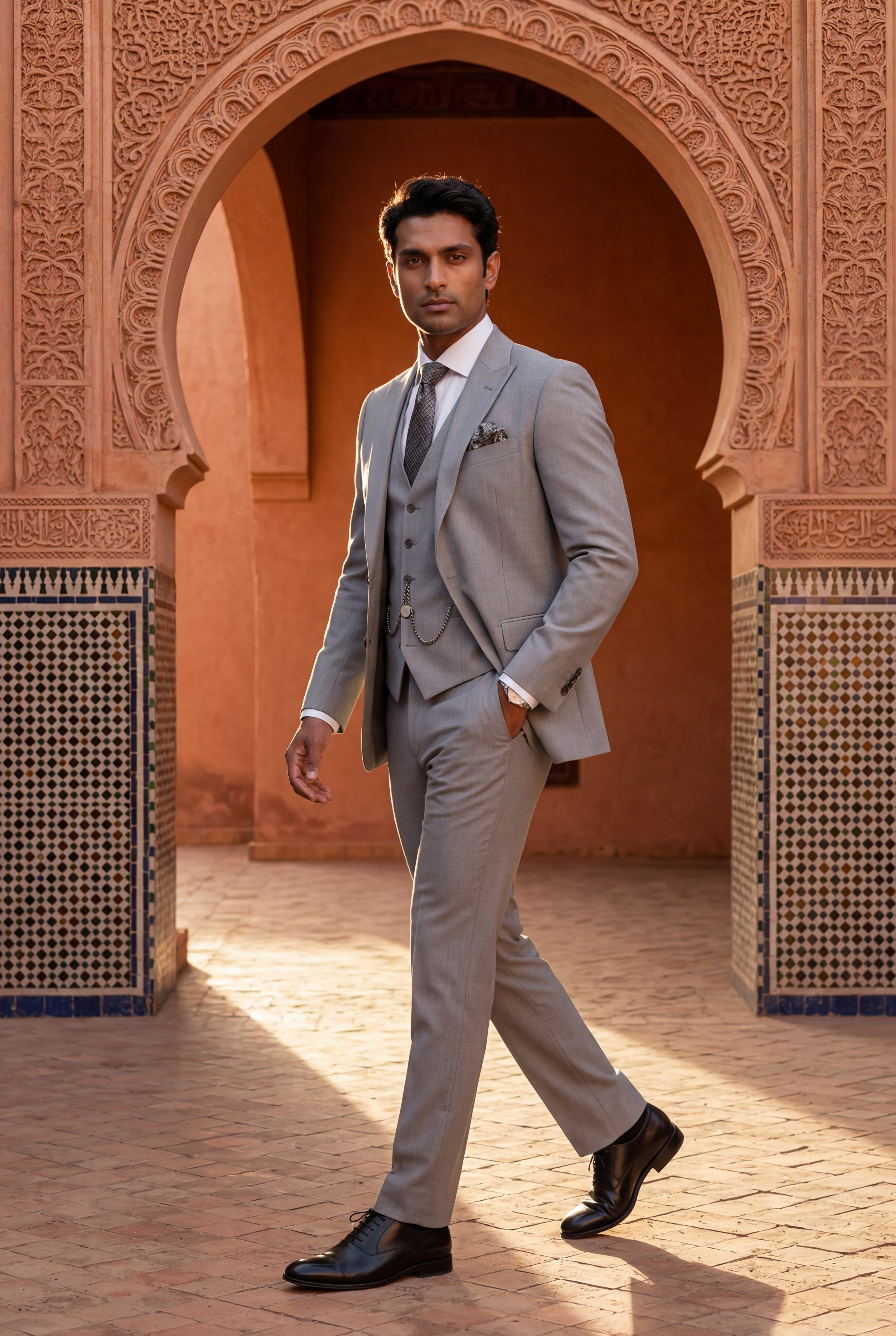 Liam | Notch Lapel Tailored Three-piece Suit