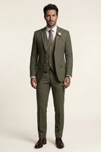 Liam | Notch Lapel Tailored Three-piece Suit