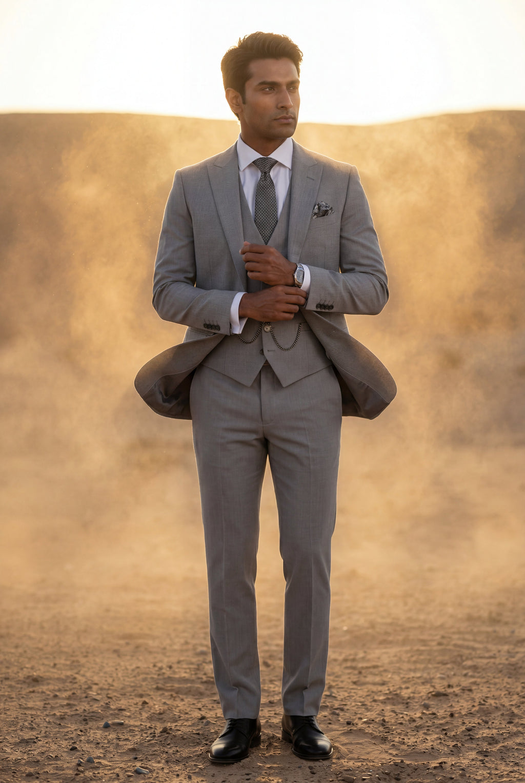 Liam | Notch Lapel Tailored Three-piece Suit