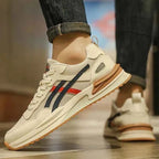 Gio | Retro Panel Lace-Up Sneakers with Chunky Sole