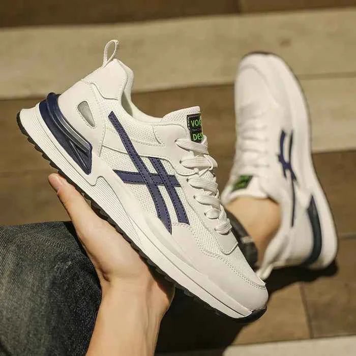 Gio | Retro Panel Lace-Up Sneakers with Chunky Sole