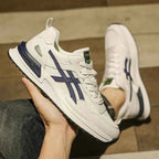 Gio | Retro Panel Lace-Up Sneakers with Chunky Sole