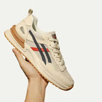 Gio | Retro Panel Lace-Up Sneakers with Chunky Sole