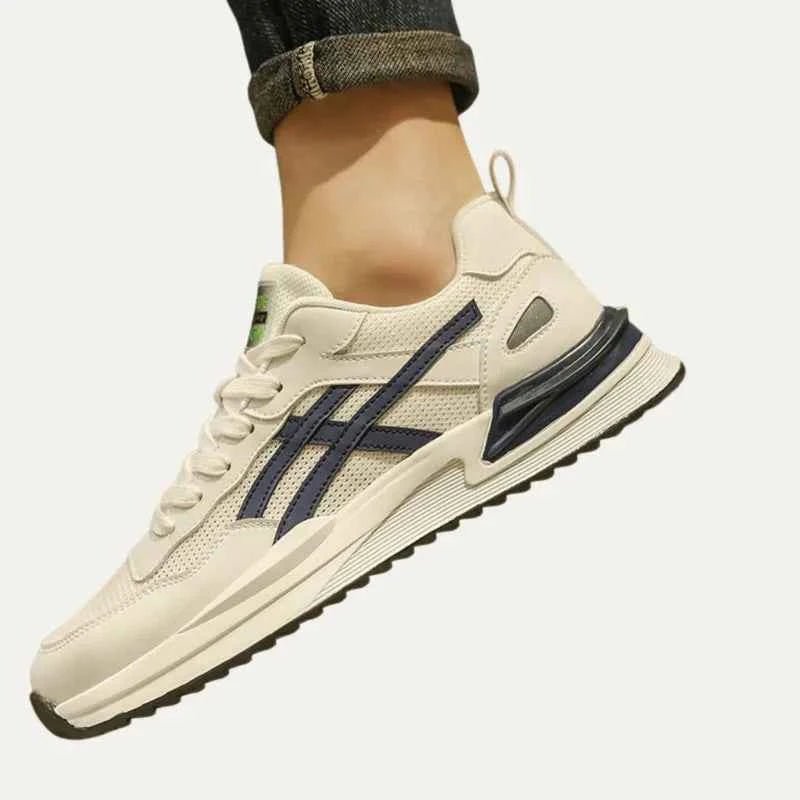 Gio | Retro Panel Lace-Up Sneakers with Chunky Sole
