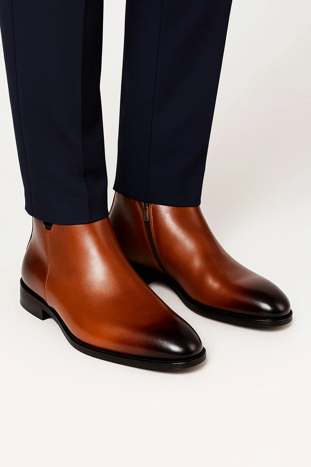 Kian | Sleek Chelsea Ankle Boots with Almond Toe