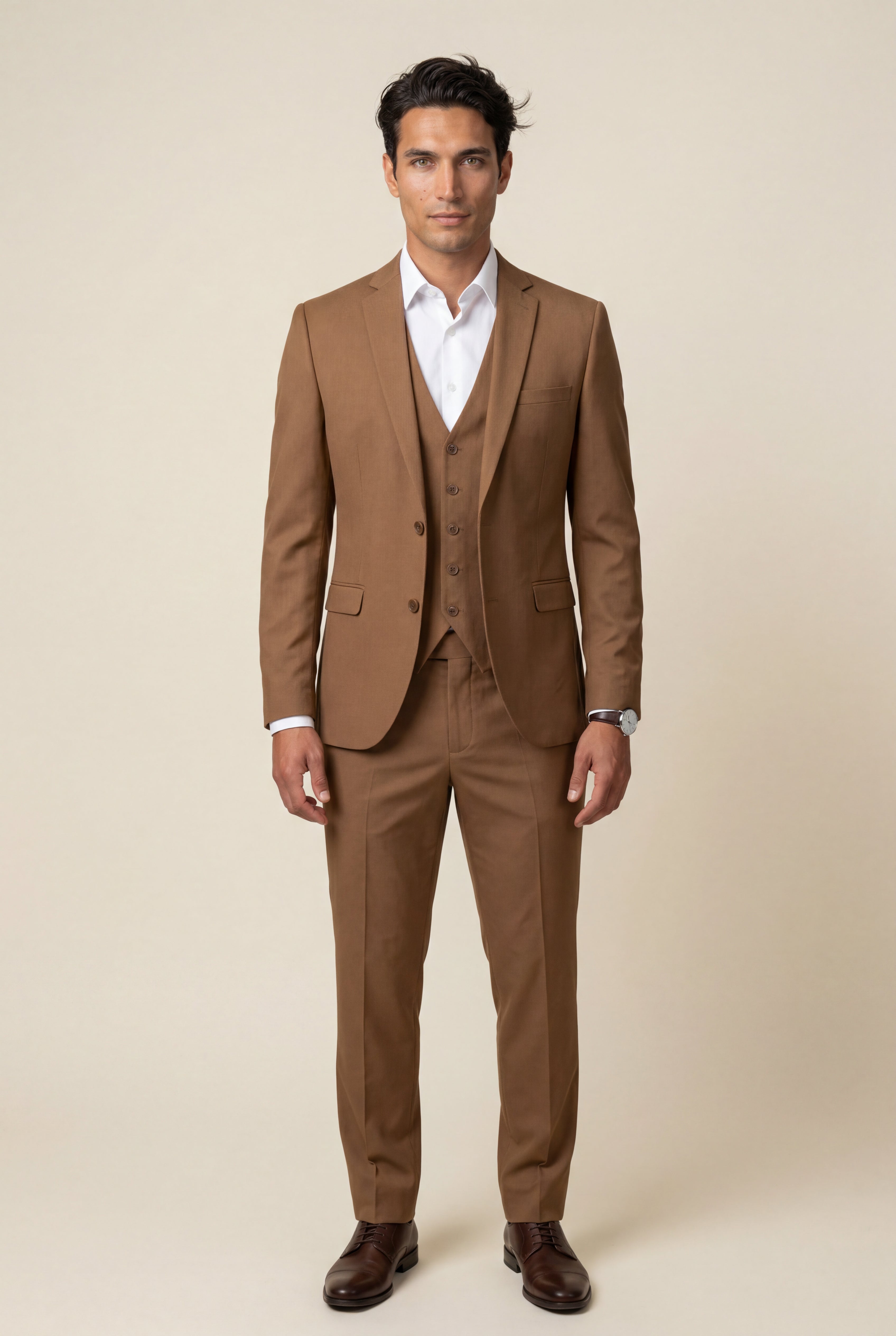 Liam | Slim Fit Three Piece Wedding Suit with Vest