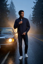 Liam | Slim Fit Zip-front Stand Collar Casual Jacket