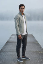 Liam | Slim Fit Zip-front Stand Collar Casual Jacket