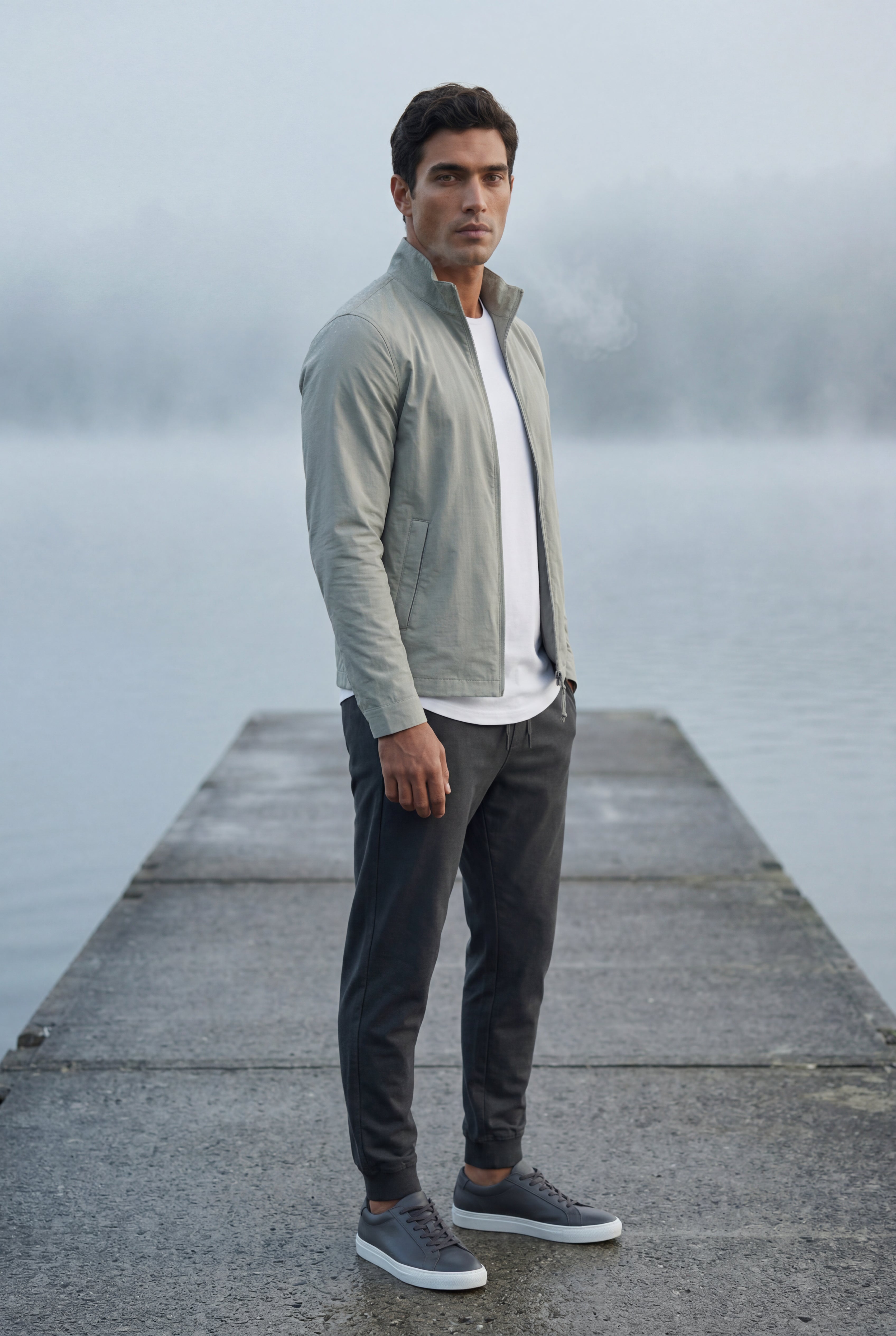 Liam | Slim Fit Zip-front Stand Collar Casual Jacket