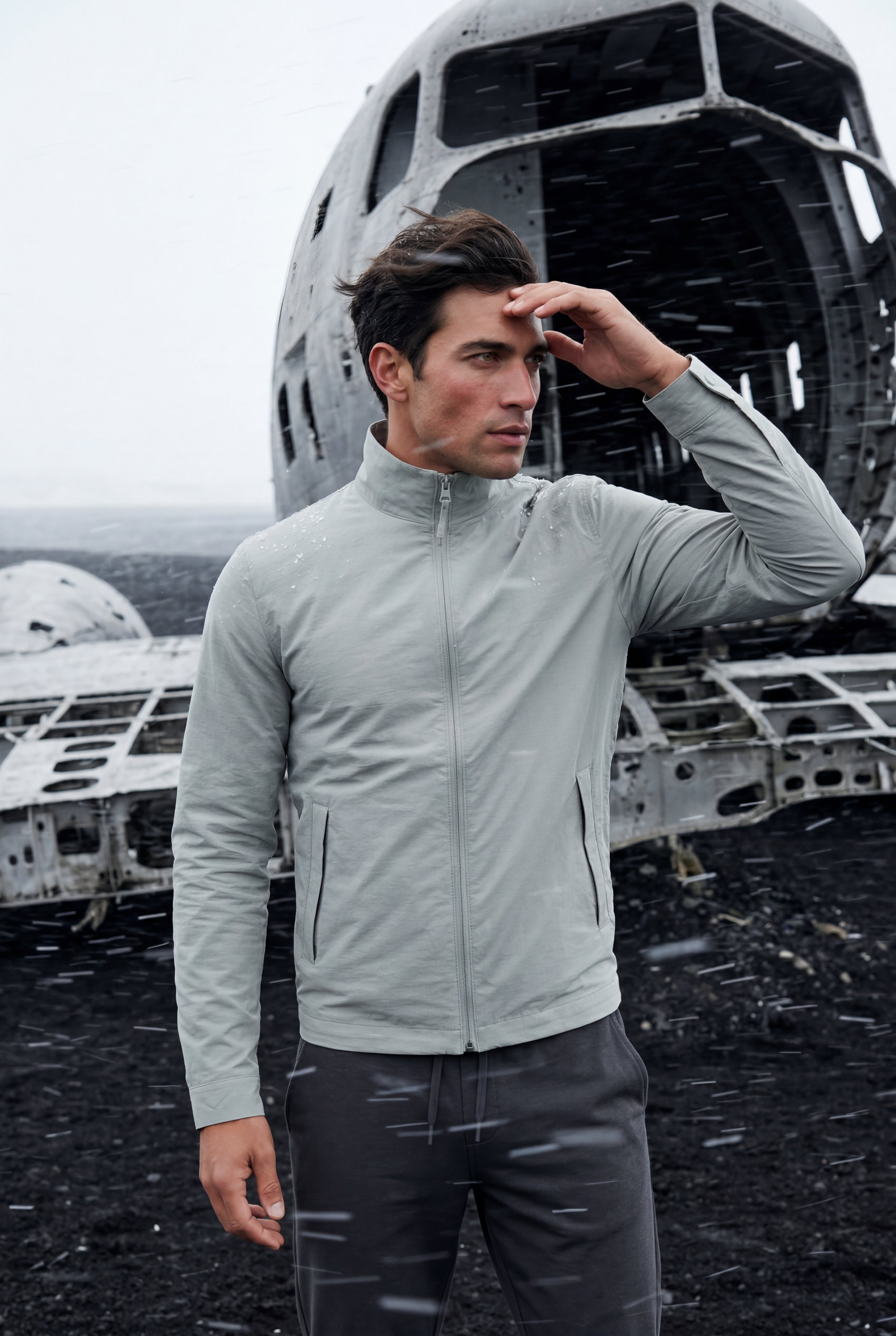 Liam | Slim Fit Zip-front Stand Collar Casual Jacket