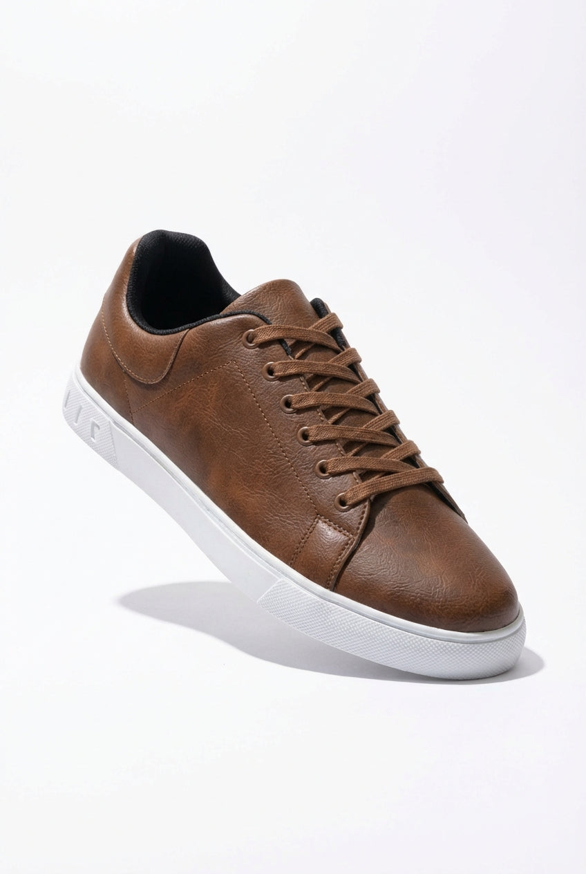 Liam | Structured Faux Low-top Casual Sneakers