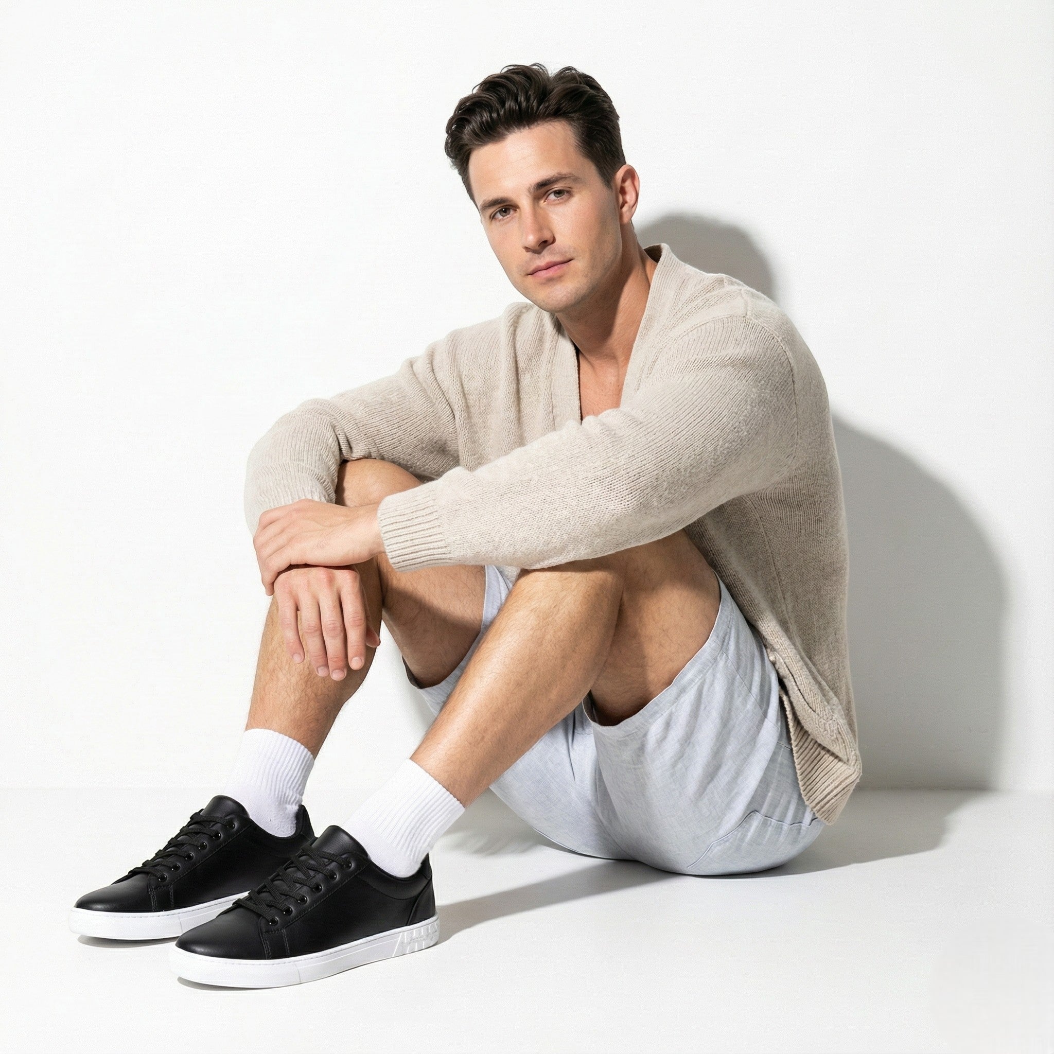 Liam | Structured Faux Low-top Casual Sneakers