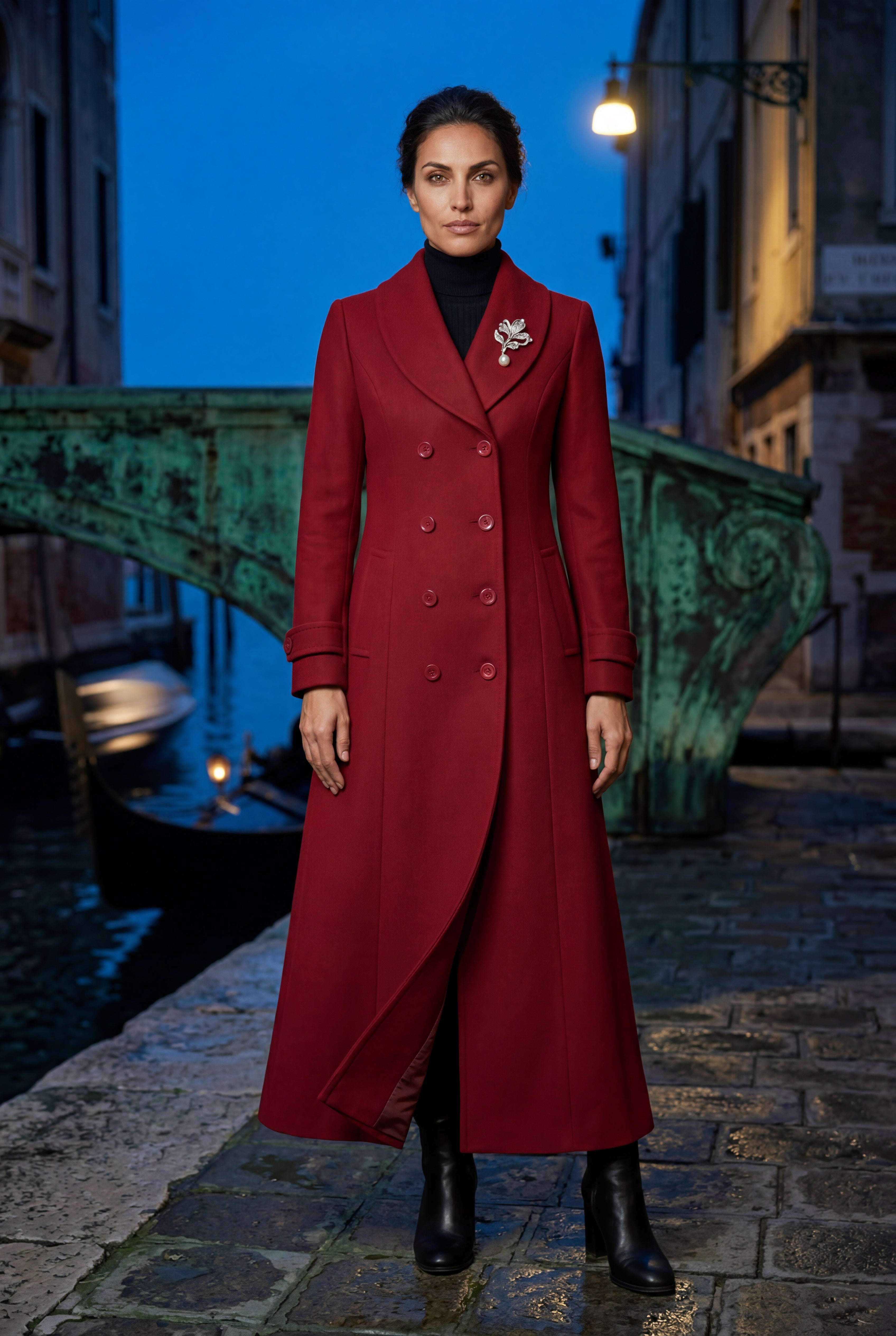 Tailored Longline Coat with Adjustable Belt | Senna
