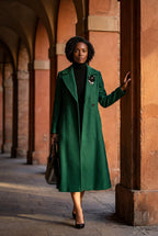 Tailored Longline Coat with Adjustable Belt | Senna