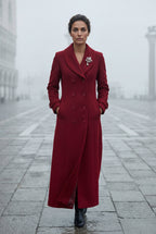 Tailored Longline Coat with Adjustable Belt | Senna