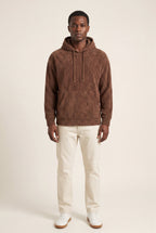 Liam | Texture Hooded Pullover Jacket with Kangaroo Pocket