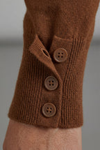V-neck Button-front Classic Cardigan Sweater | Senna