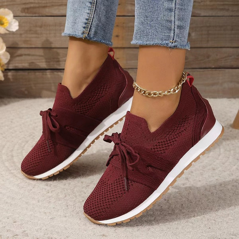 Lucy | Breathable Lace-up Low-top Sneakers