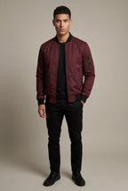 Liam | Men's Slim-Fit Minimalist Classic Bomber Jacket