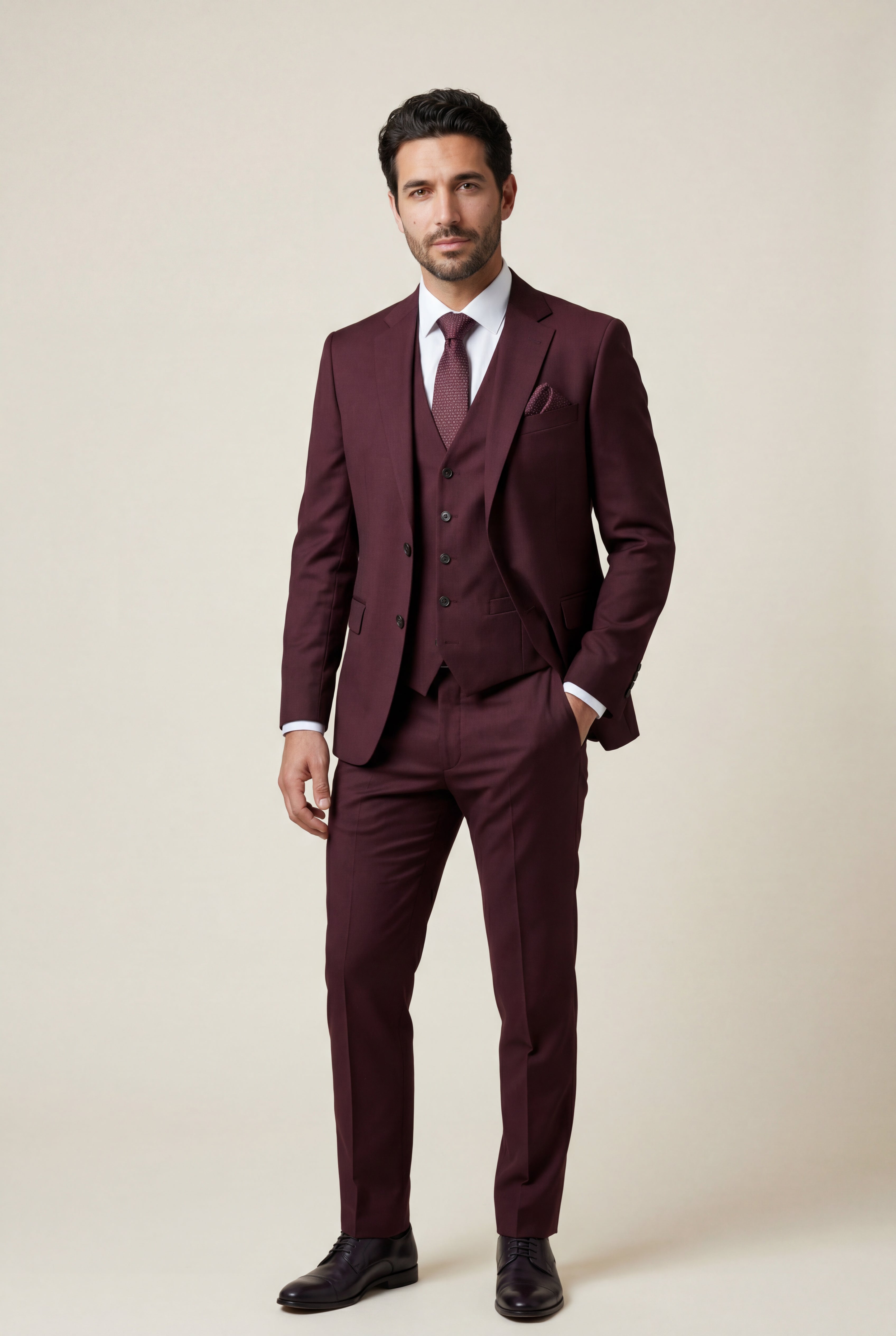 Liam | Notch Lapel Tailored Three-piece Suit